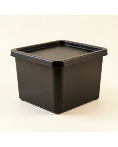 Pine Crest Closed Outdoor Storage Box - Black (synthetic illustration; no displayed measurements)