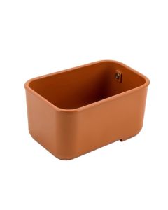 Elm Brook Empty Railing Planter With Integral Brackets - Terracotta (synthetic illustration; no displayed measurements)