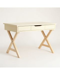 Lake Crest Writing Desk - Cream (synthetic illustration; no displayed measurements)
