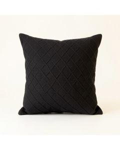 Dawn Crest Filled Accent Pillow - Black (synthetic illustration; no displayed measurements)