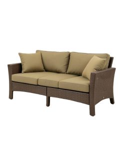 Orahh 28.5 '' Wide Outdoor Patio Sofa With Sunbrella Cushions (synthetic illustration; no displayed measurements)