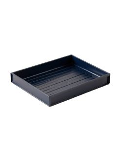 Alder Fold Empty Under-Desk Cable Tray - Navy (synthetic illustration; no displayed measurements)
