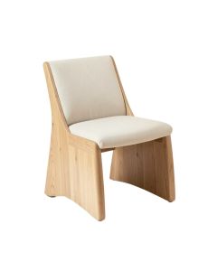 Aubreey Stacking Side Chair In Natural
