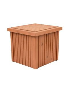 Ridge Arc Closed Outdoor Storage Box - Terracotta