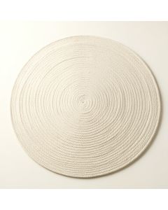River Bend Round Area Rug - Ivory (synthetic illustration; no displayed measurements)