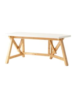 Linden Dale Empty Workshop Workbench - White
