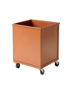Glen Dell Empty Rolling Workshop Cart - Terracotta (synthetic illustration; no displayed measurements)