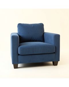 Laurel Bridge Upholstered Armchair - Blue (synthetic illustration; no displayed measurements)