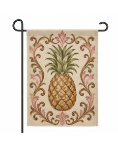 Pineapple And Scrolls 2-Sided Garden Flag