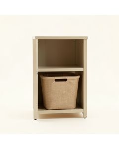 Briar Dale Freestanding Pull-Out Hamper Cabinet - Beige (synthetic illustration; no displayed measurements)