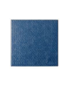 Ash Branch Uninstalled Square Decorative Tile - Blue