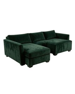 81.63 '' Wide Velvet Reversible Sofa & Chaise