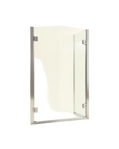 Kinkade Xl 35.25 '' W X 80 '' H Hinged Frameless Shower Door