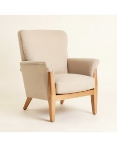 Carneys 28 '' Wide Polyester Wingback Chair (synthetic illustration; no displayed measurements)