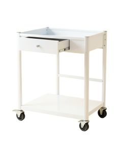 Ridge Crossing Empty Rolling Workshop Cart - White