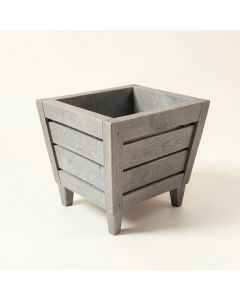 Oak Arc Empty Raised Planter - Gray (synthetic illustration; no displayed measurements)