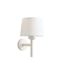 Vale Canyon Wall Sconce Mounted On A Plain Wall - White