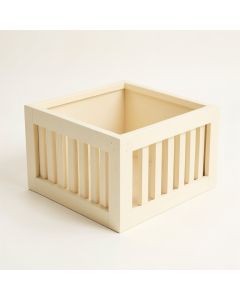 Elm Dale Empty Furniture-Style Litter Enclosure - Cream (synthetic illustration; no displayed measurements)