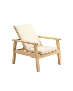 Olive Arc Outdoor Lounge Chair - Ivory (synthetic illustration; no displayed measurements)
