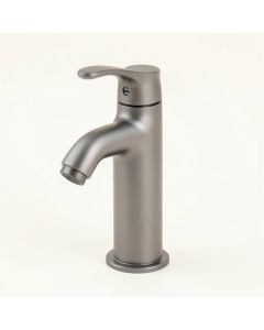 High Arch Single Handle Floor Mounted Freestanding Faucet (synthetic illustration; no displayed measurements)