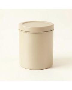 Willow Arc Storage Canister With Lid - Beige (synthetic illustration; no displayed measurements)