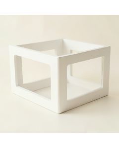 Cliff Bend Empty Furniture-Style Pet Crate - White (synthetic illustration; no displayed measurements)