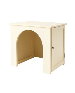 Bay Falls Empty Furniture-Style Litter Enclosure - Cream (synthetic illustration; no displayed measurements)
