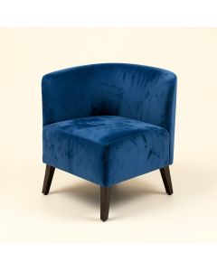 Houk Velvet Side Chair In Blue (synthetic illustration; no displayed measurements)