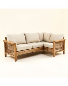 Laguna 5 Piece Teak Sofa Seating Group With Cushions (synthetic illustration; no displayed measurements)