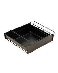 Willow Dell Empty Under-Desk Cable Tray - Black (synthetic illustration; no displayed measurements)
