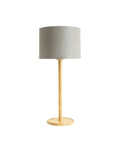 Alder Brook Floor Lamp With A Plain Fabric Shade - Gray (synthetic illustration; no displayed measurements)
