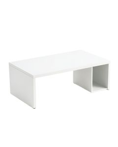 Harbor Edge Desktop Monitor Riser - White (synthetic illustration; no displayed measurements)