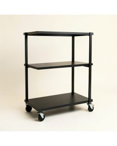 River Branch Empty Rolling Workshop Cart - Black (synthetic illustration; no displayed measurements)