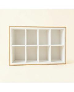 Pine Bluff Empty Mug-Storage Cabinet Insert - White (synthetic illustration; no displayed measurements)
