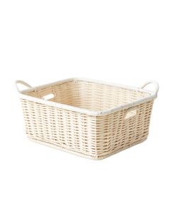 Cove Canyon Empty Storage Basket - White