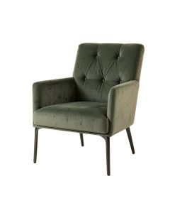 Lexington 25.5 '' Wide Tufted Velvet Armchair (synthetic illustration; no displayed measurements)