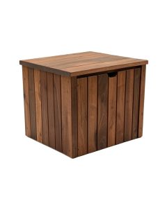 47 Gallon Acacia Solid Wood Deck Box In Brown
