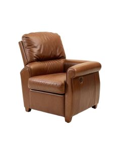 Levinson 34 '' Wide Genuine Leather Manual Wing Chair Recliner