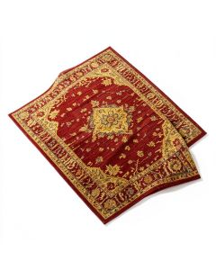 Weinmann Power Loomed Red/Yellow Area Rug (synthetic illustration; no displayed measurements)