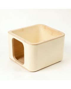 Cedar Bridge Empty Furniture-Style Litter Enclosure - Cream (synthetic illustration; no displayed measurements)