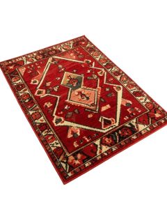 Boyd Geometric Hand-Tufted Wool Red/Multi-Color Area Rug