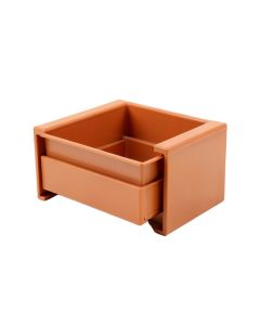 Bay Bridge Small-Parts Storage Drawer Cabinet - Terracotta (synthetic illustration; no displayed measurements)