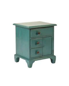 Tessier 1 - Drawer Nightstand In Antique Teal (synthetic illustration; no displayed measurements)