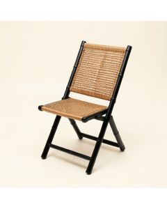 Vale Bend Folding Outdoor Chair - Black (synthetic illustration; no displayed measurements)