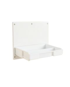 Aspen Brook Empty Wall-Mounted Tool Organizer Panel - White (synthetic illustration; no displayed measurements)