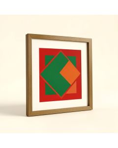 Square Geometric Picture Frame Graphic Art Print On Cnavas (synthetic illustration; no displayed measurements)