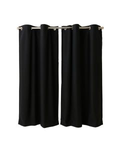 Hiddenite Solid Blackout Thermal Grommet Curtain Panels