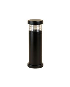 Black Solar Powered Integrated Led Bollard Light