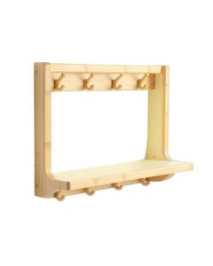 Flint Branch Wall-Mounted Entryway Organizer Shelf - Cream