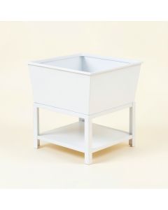 Shore Brook Empty Raised Planter - White (synthetic illustration; no displayed measurements)
